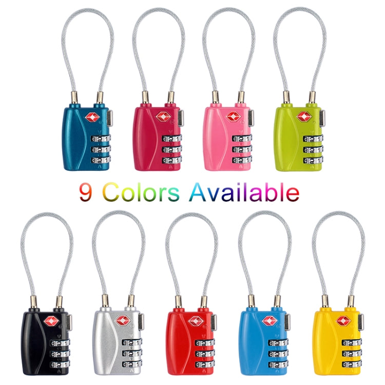 JASIT TSA719 สังกะสีอัลลอยด์ 3 หลักรหัสผ่าน TSA Lock กุญแจกระเป๋าเดินทาง
