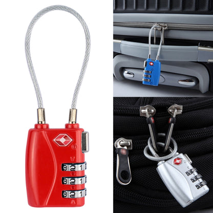 JASIT TSA719 สังกะสีอัลลอยด์ 3 หลักรหัสผ่าน TSA Lock กุญแจกระเป๋าเดินทาง