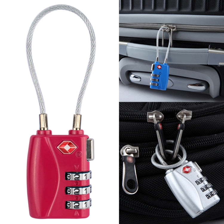 JASIT TSA719 สังกะสีอัลลอยด์ 3 หลักรหัสผ่าน TSA Lock กุญแจกระเป๋าเดินทาง