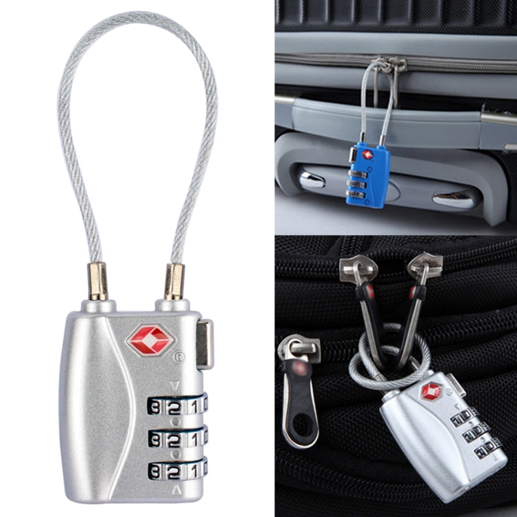 JASIT TSA719 สังกะสีอัลลอยด์ 3 หลักรหัสผ่าน TSA Lock กุญแจกระเป๋าเดินทาง