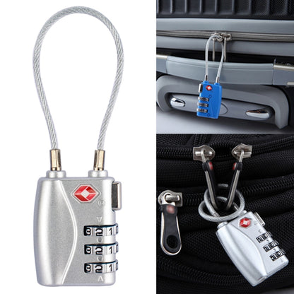 JASIT TSA719 สังกะสีอัลลอยด์ 3 หลักรหัสผ่าน TSA Lock กุญแจกระเป๋าเดินทาง