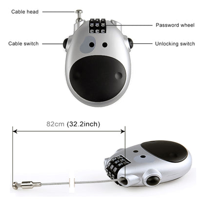 JASIT กระเป๋าเดินทางรหัสผ่านล็อควัวน่ารักมัลติฟังก์ชั่นแบบพกพา, Luggage Password Lock