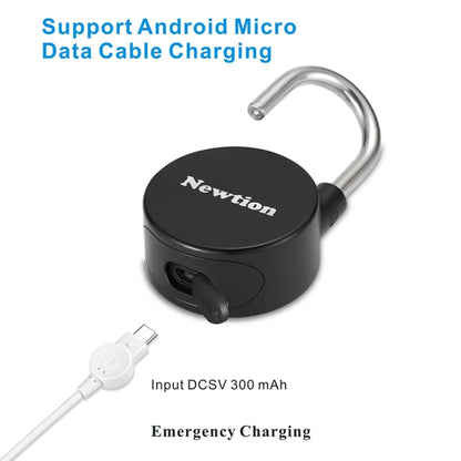 กุญแจลายนิ้วมือ Bluetooth อัจฉริยะกันน้ำ ปลดล็อคระยะไกลสำหรับ iOS / Android, Fingerprint and Remote Padlock(Black), Fingerprint and Remote Padlock(Blue), Fingerprint and Remote Padlock(Silver)