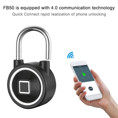 กุญแจลายนิ้วมือ Bluetooth อัจฉริยะกันน้ำ ปลดล็อคระยะไกลสำหรับ iOS / Android, Fingerprint and Remote Padlock(Black), Fingerprint and Remote Padlock(Blue), Fingerprint and Remote Padlock(Silver)