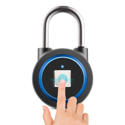 กุญแจลายนิ้วมือ Bluetooth อัจฉริยะกันน้ำ ปลดล็อคระยะไกลสำหรับ iOS / Android, Fingerprint and Remote Padlock(Black), Fingerprint and Remote Padlock(Blue), Fingerprint and Remote Padlock(Silver)