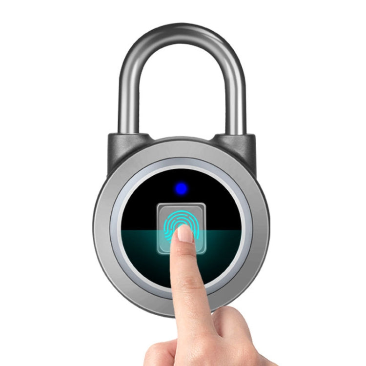 กุญแจลายนิ้วมือ Bluetooth อัจฉริยะกันน้ำ ปลดล็อคระยะไกลสำหรับ iOS / Android, Fingerprint and Remote Padlock(Black), Fingerprint and Remote Padlock(Blue), Fingerprint and Remote Padlock(Silver)
