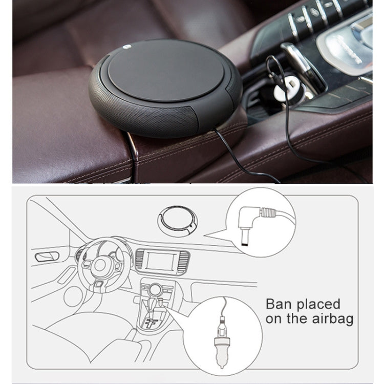 CARZOR Z1 2W USB เครื่องฟอกอากาศในรถยนต์ไอออนลบเครื่องฟอกอากาศ, (Black), (White)