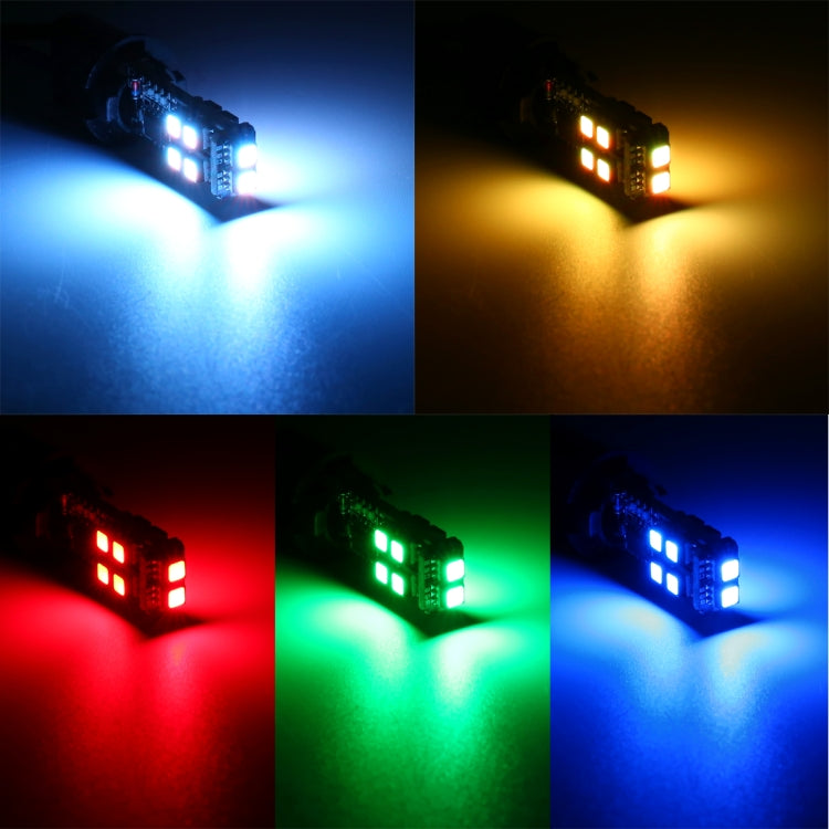 2 ชิ้น W5W 194 T10 หลายสี 10 SMD 3535 ไฟ LED รถกวาดล้างไฟเครื่องหมายพร้อมรีโมท DC 12V, 2 PCS SMD 3535