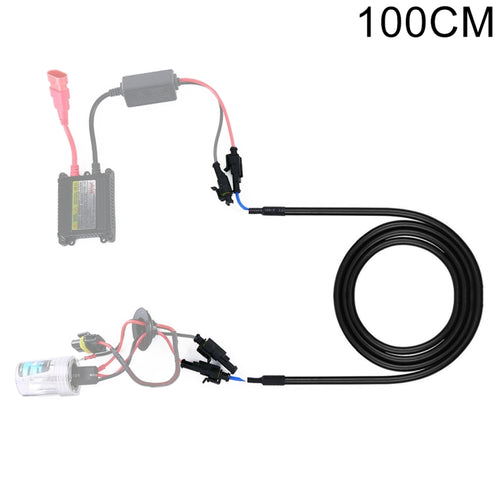 100 ซม. รถ HID Xenon Ballast สายรัดสายไฟต่อแรงสูง, Size: 100cm