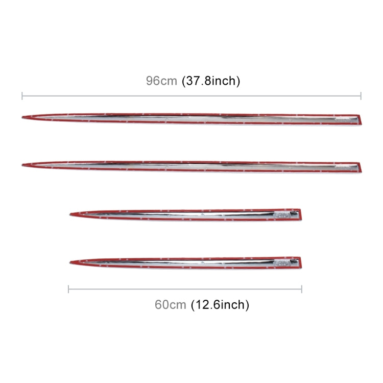 4 PCS Universal รถ ประตูป้องกันการชนกันแถบป้องกันยาม, Door Anti-collision Strip