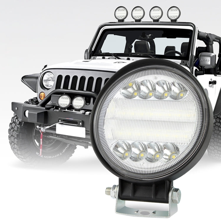 2 ชิ้น 4 นิ้ว 15 วัตต์จุด/น้ำท่วมแสงสีขาวรูปทรงกลมกันน้ำรถ SUV ไฟทำงานสปอตไลท์หลอดไฟ LED, DC 9-30 โวลต์, 4 inch 15W Round-Shaped