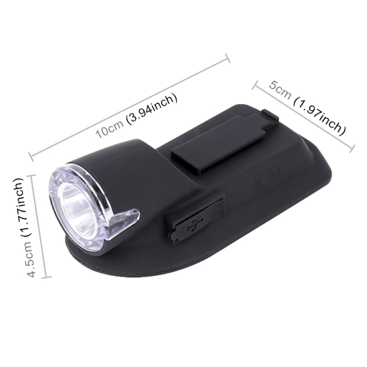 3W 240LM USB พลังงานแสงอาทิตย์รถจักรยานยนต์ / ไฟหน้าจักรยาน, Front Light Black, Front Light White