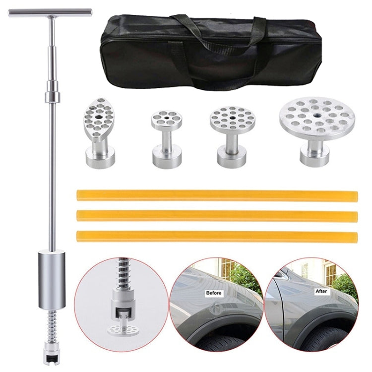 7 in 1 Auto Repair Body ชุดเครื่องมือ PDR Dent Paintless Repair เครื่องมือ Dent Puller T บาร์สไลด์ค้อนย้อนกลับค้อนสำหรับ Dent, 7 in 1