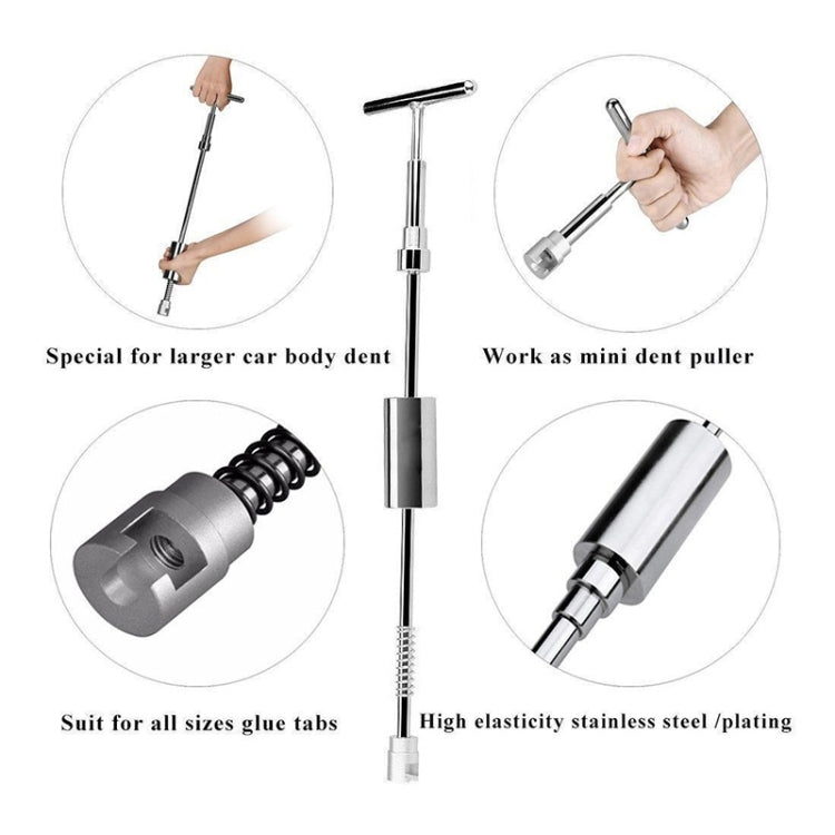 7 in 1 Auto Repair Body ชุดเครื่องมือ PDR Dent Paintless Repair เครื่องมือ Dent Puller T บาร์สไลด์ค้อนย้อนกลับค้อนสำหรับ Dent, 7 in 1