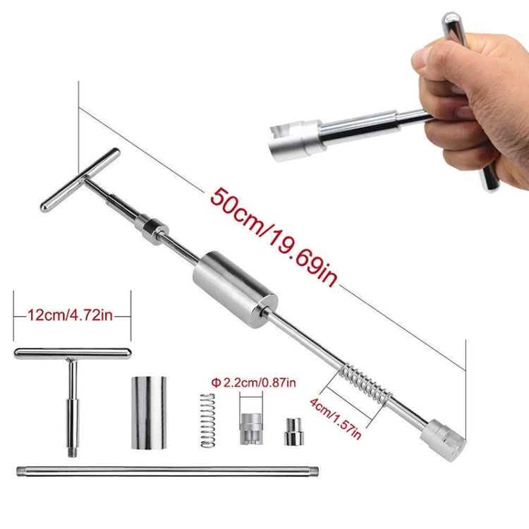 7 in 1 Auto Repair Body ชุดเครื่องมือ PDR Dent Paintless Repair เครื่องมือ Dent Puller T บาร์สไลด์ค้อนย้อนกลับค้อนสำหรับ Dent, 7 in 1