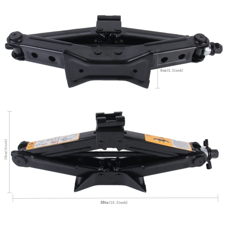 ตรง ST-103D Heavy Duty Stabilizer แจ็คกรรไกรพร้อม Handle Lift Levelers 2000 ปอนด์ (1 ตัน) ความจุแต่ละ - 10 ถึง 35 ซม., 1T Jack with Handle