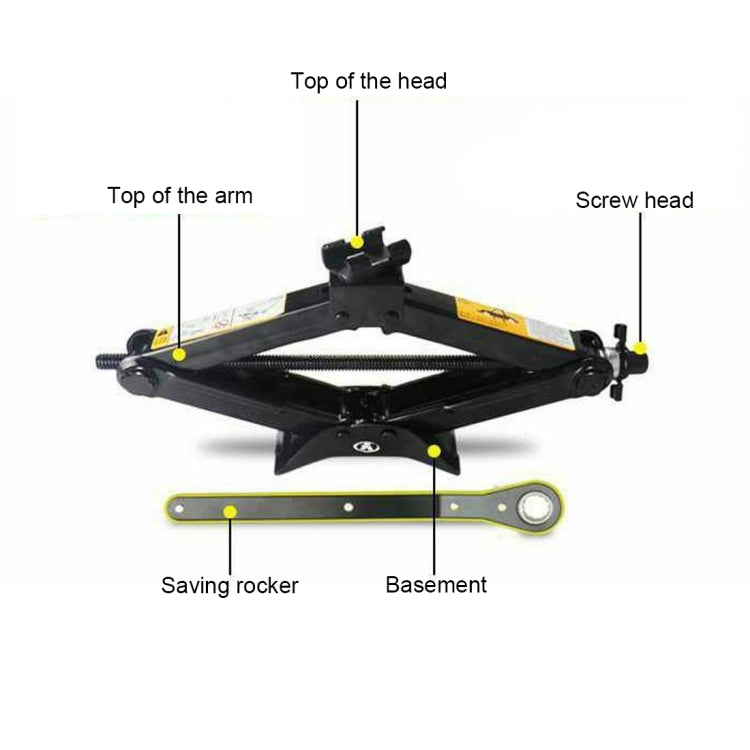 ตรง ST-103D Heavy Duty Stabilizer แจ็คกรรไกรพร้อม Handle Lift Levelers 2000 ปอนด์ (1 ตัน) ความจุแต่ละ - 10 ถึง 35 ซม., 1T Jack with Handle