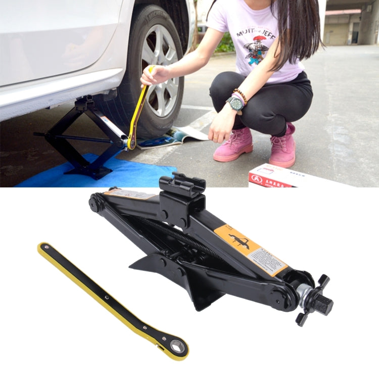ตรง ST-112C Heavy Duty Stabilizer แจ็คกรรไกรพร้อม Handle Lift Levelers 4000 ปอนด์ (2 ตัน) ความจุแต่ละ - 9.8 ถึง 44.2 ซม., 2T Jack with Handle