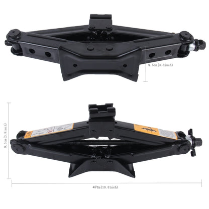 ตรง ST-112C Heavy Duty Stabilizer แจ็คกรรไกรพร้อม Handle Lift Levelers 4000 ปอนด์ (2 ตัน) ความจุแต่ละ - 9.8 ถึง 44.2 ซม., 2T Jack with Handle