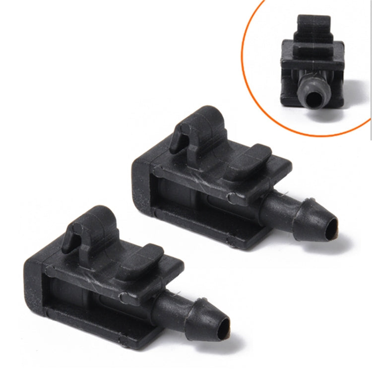 2 ชิ้นเครื่องซักผ้ากระจกหน้ารถ Wiper Jet น้ำสเปรย์หัวฉีดหัวเข็มขัด 8200082347 สำหรับ 2005-2007 Renault Megana 2, For 2005-2007 Renault Megana 2