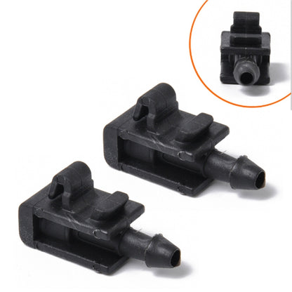 2 ชิ้นเครื่องซักผ้ากระจกหน้ารถ Wiper Jet น้ำสเปรย์หัวฉีดหัวเข็มขัด 8200082347 สำหรับ 2005-2007 Renault Megana 2, For 2005-2007 Renault Megana 2