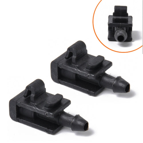 2 ชิ้นเครื่องซักผ้ากระจกหน้ารถ Wiper Jet น้ำสเปรย์หัวฉีดหัวเข็มขัด 8200082347 สำหรับ 2005-2007 Renault Megana 2, For 2005-2007 Renault Megana 2