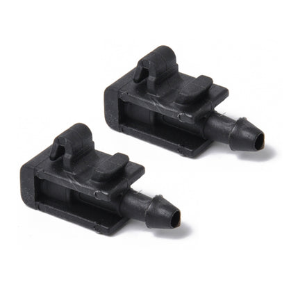 2 ชิ้นเครื่องซักผ้ากระจกหน้ารถ Wiper Jet น้ำสเปรย์หัวฉีดหัวเข็มขัด 8200082347 สำหรับ 2005-2007 Renault Megana 2, For 2005-2007 Renault Megana 2