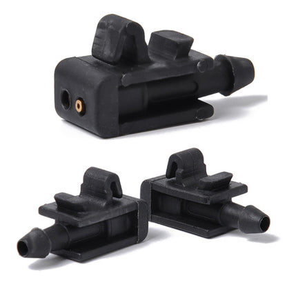 2 ชิ้นเครื่องซักผ้ากระจกหน้ารถ Wiper Jet น้ำสเปรย์หัวฉีดหัวเข็มขัด 8200082347 สำหรับ 2005-2007 Renault Megana 2, For 2005-2007 Renault Megana 2