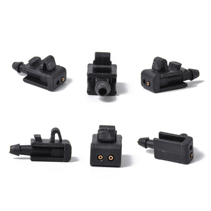 2 ชิ้นเครื่องซักผ้ากระจกหน้ารถ Wiper Jet น้ำสเปรย์หัวฉีดหัวเข็มขัด 8200082347 สำหรับ 2005-2007 Renault Megana 2, For 2005-2007 Renault Megana 2