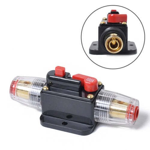 DC 12-24V รถ Circuit Breaker สเตอริโอผู้ถือฟิวส์ประกัน 100A ฟิวส์, 100A