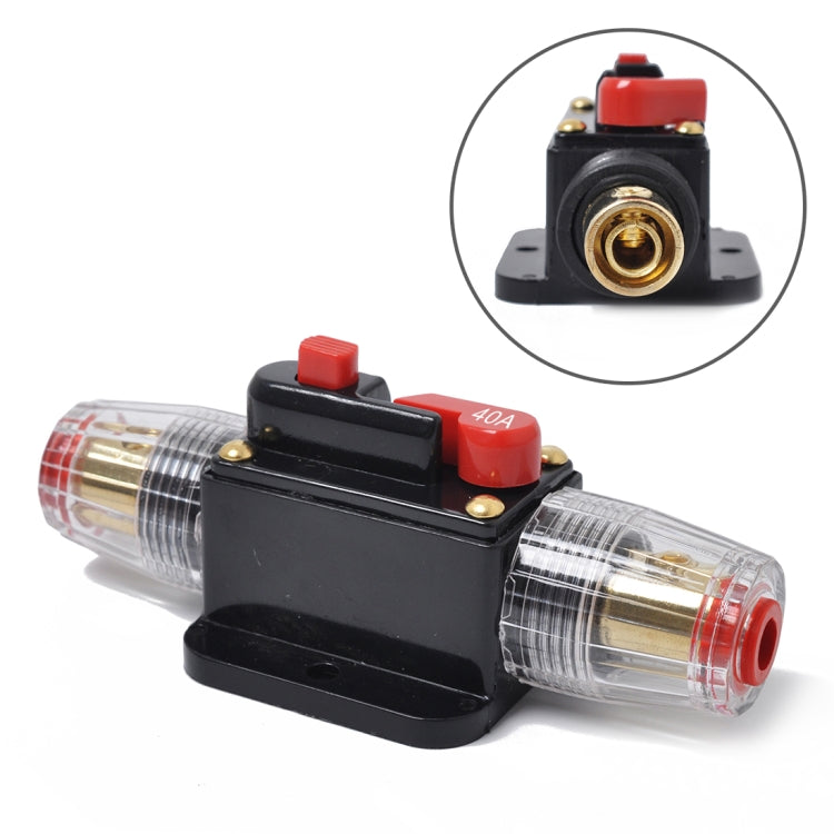 DC 12-24V รถ Circuit Breaker สเตอริโอผู้ถือฟิวส์ประกัน 40A ฟิวส์, 40A