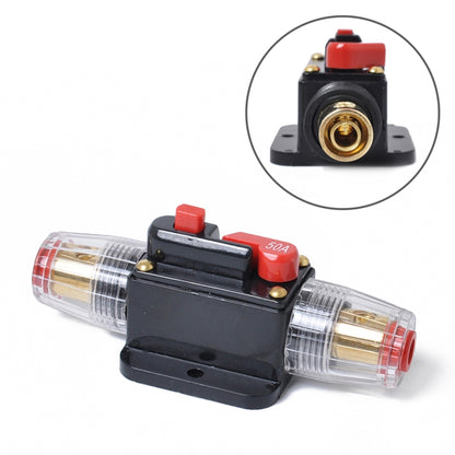 DC 12-24V รถ Circuit Breaker สเตอริโอผู้ถือฟิวส์ประกัน 50A ฟิวส์, 50A