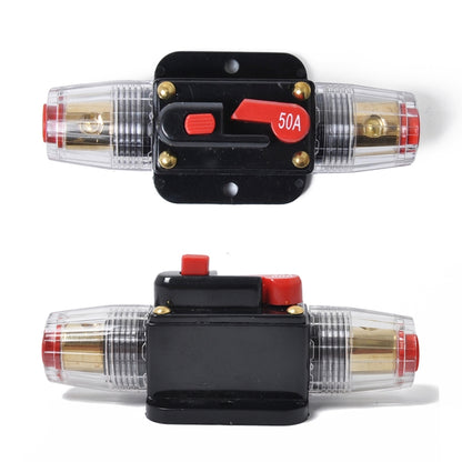 DC 12-24V รถ Circuit Breaker สเตอริโอผู้ถือฟิวส์ประกัน 50A ฟิวส์, 50A