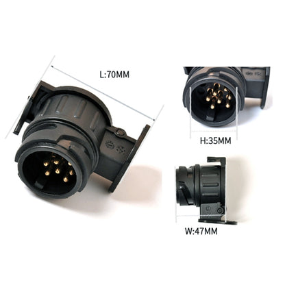 12V 13Pin TO 7Pin รถปลั๊กสายไฟอะแดปเตอร์ปลั๊ก SOCKET สำหรับรถพ่วง/รถบรรทุก/รถบัส,รถยุโรป, A0139