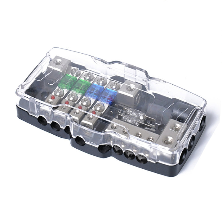 เครื่องเสียงรถยนต์สเตอริโอ Distribution Block Ground Mini ANL ฟิวส์ 4 Way ฟิวส์ 30A 60A 80Amp พร้อม LED, 4 Way Fuse Block