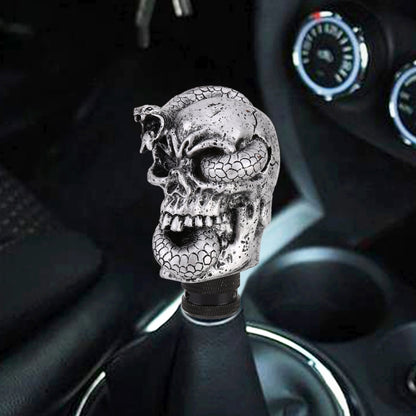 LX Tandy Creative Universal รถงู Ghost Shaped Shifter ฝาครอบเกียร์อัตโนมัติเกียร์ KNOB, Snake Ghost Shaped