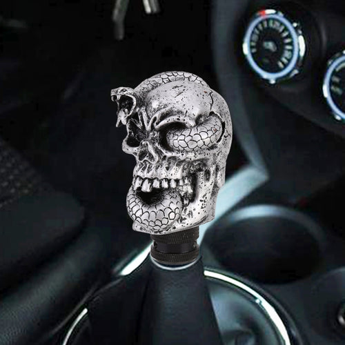 LX Tandy Creative Universal รถงู Ghost Shaped Shifter ฝาครอบเกียร์อัตโนมัติเกียร์ KNOB, Snake Ghost Shaped