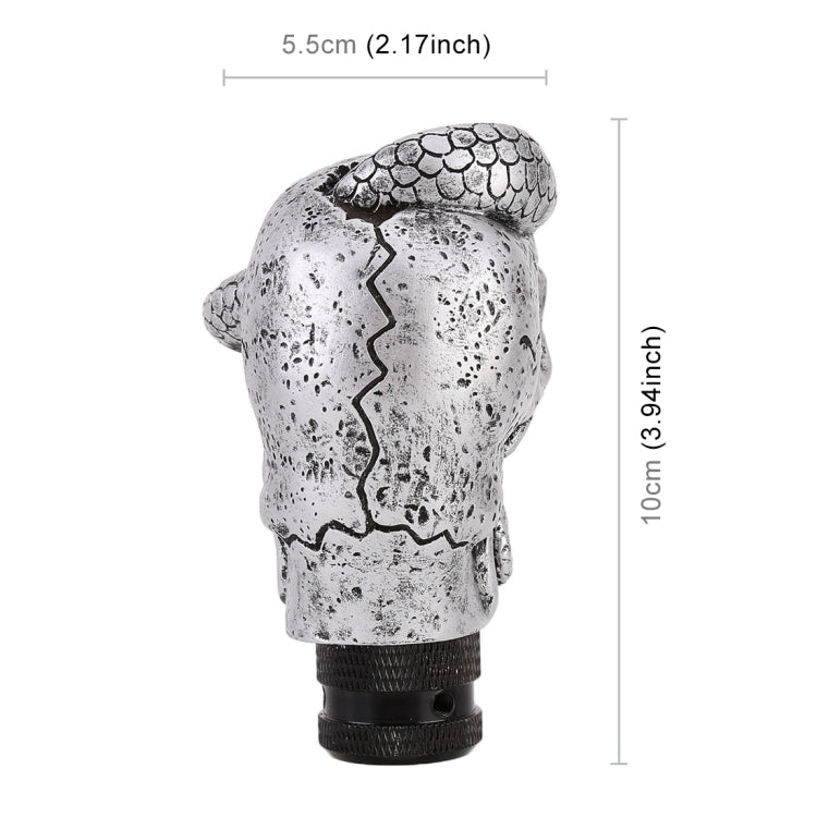 LX Tandy Creative Universal รถงู Ghost Shaped Shifter ฝาครอบเกียร์อัตโนมัติเกียร์ KNOB, Snake Ghost Shaped