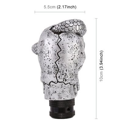 LX Tandy Creative Universal รถงู Ghost Shaped Shifter ฝาครอบเกียร์อัตโนมัติเกียร์ KNOB, Snake Ghost Shaped