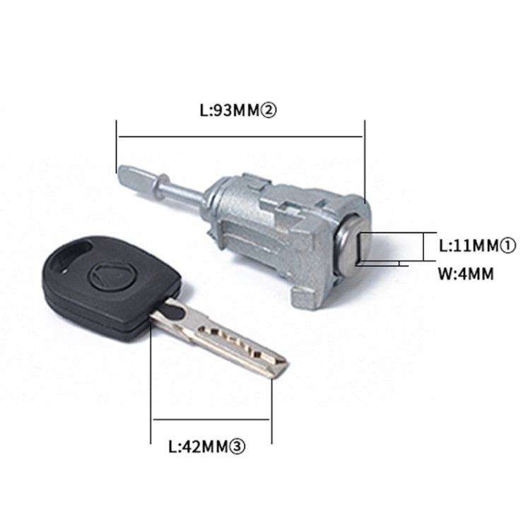 แกนล็อคประตูซ้ายอัตโนมัติ 604837167 สำหรับ Volkswagen POLO, A0963