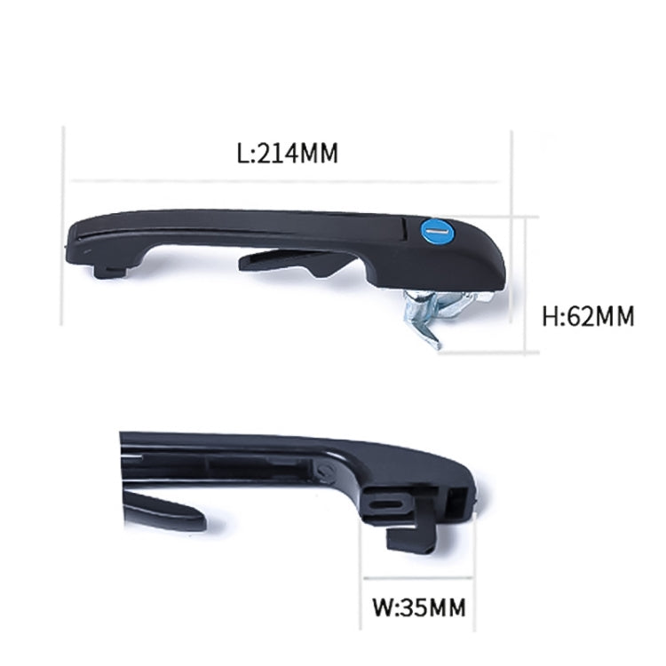 A0171 ประตูหน้าซ้าย 191837206A และขวา 193839205A ที่จับสำหรับ Volkswagen Golf, A0171