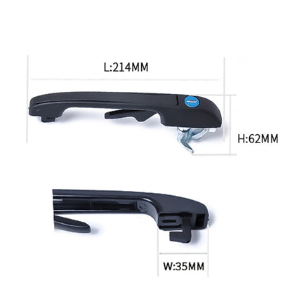 A0171 ประตูหน้าซ้าย 191837206A และขวา 193839205A ที่จับสำหรับ Volkswagen Golf, A0171