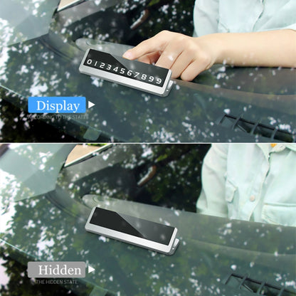 สติ๊กเกอร์ติดรถบัตรจอดรถชั่วคราวที่สร้างสรรค์, Parking Card Car Sticker (Grey), Parking Card Car Sticker (Silver)