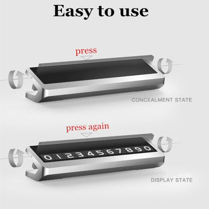 สติ๊กเกอร์ติดรถบัตรจอดรถชั่วคราวที่สร้างสรรค์, Parking Card Car Sticker (Grey), Parking Card Car Sticker (Silver)