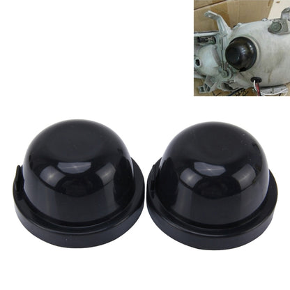 2 ชิ้นสากลรถ LED ไฟหน้า HID ซีนอนโคมไฟซิลิโคนฝุ่นปกซีลหมวกสำหรับติดตั้งเพิ่มรถยนต์, Inner Diameter: 7.5cm