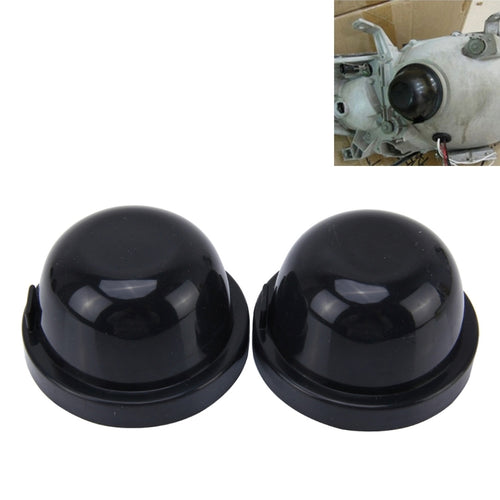 2 ชิ้นสากลรถ LED ไฟหน้า HID ซีนอนโคมไฟซิลิโคนฝุ่นปกซีลหมวกสำหรับติดตั้งเพิ่มรถยนต์, Inner Diameter: 7.5cm