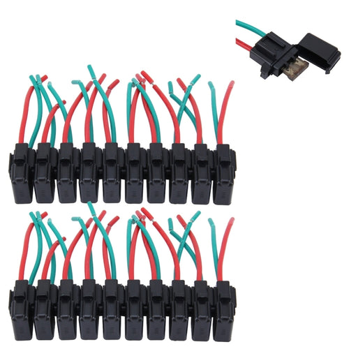 20 ชิ้นผู้ถือกล่องฟิวส์ใบมีดรถที่ถอดออกได้, 20 PCS Blade Fuse Box Holder