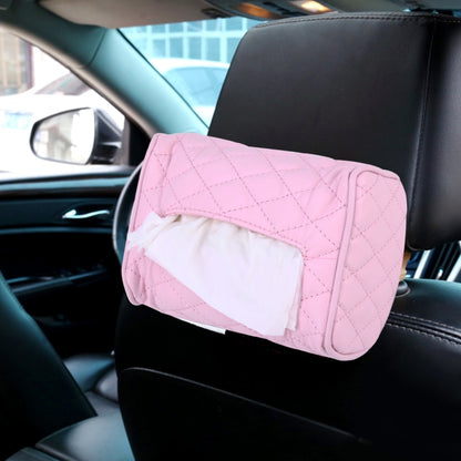 รถ Auto หนัง Sun Visor Backseat Hanger กล่องกระดาษทิชชูกระดาษผ้าเช็ดปาก (ไม่รวมผ้าเช็ดปาก), Not Include Napkin Black, Not Include Napkin Pink, Not Include Napkin White