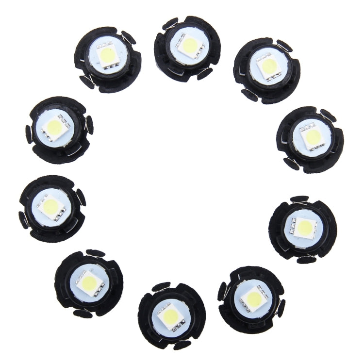 10 ชิ้น 0.3 วัตต์ T6.5 ลิ่มแผงหน้าปัดไฟ LED แดชบอร์ดมาตรวัดคลัสเตอร์ตัวบ่งชี้โคมไฟหลอดไฟ, 0.3W T6.5