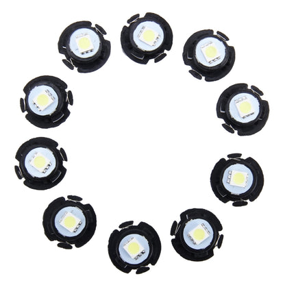 10 ชิ้น 0.3 วัตต์ T6.5 ลิ่มแผงหน้าปัดไฟ LED แดชบอร์ดมาตรวัดคลัสเตอร์ตัวบ่งชี้โคมไฟหลอดไฟ, 0.3W T6.5